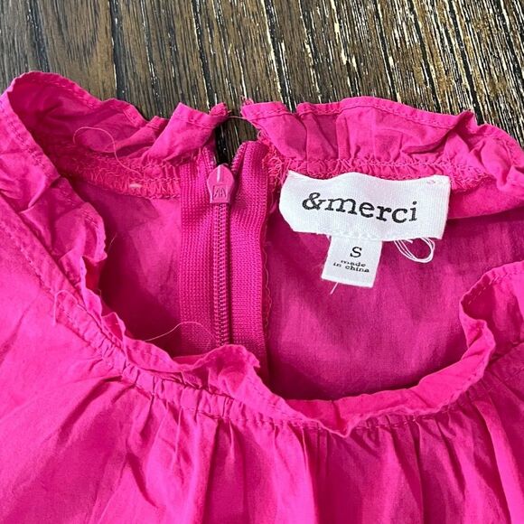 & Merci Pink Ruffle Neck Jumpsuit Size S - Picture 11 of 16